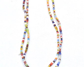 Beads African Vintage Christmas Glass Strand Ghana