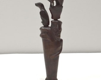 Indonesian Betel Nut Chopper Wood Case and Container Lombok Tribe