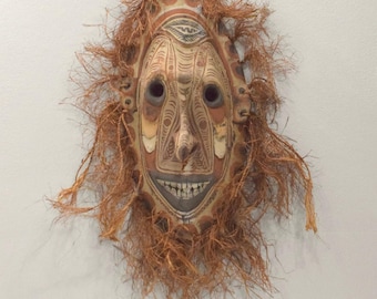 Papua New Guinea Mask Tambanum Big Mouth Spirit Mask East Sepik River