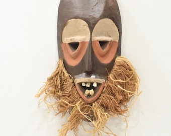 African Mask Malindi Warega Zaire Cows Teeth Malindi Mask