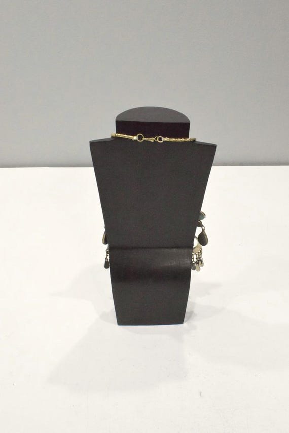 Middle Eastern Silver Kuchi Double Strand Turquoi… - image 2