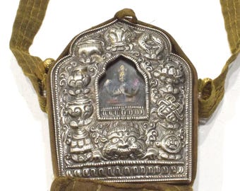 Tibetan Buddhist Ghau Shrine Traveling Prayer Shrine