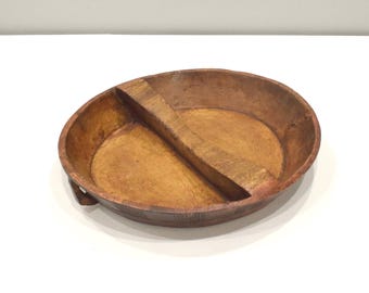 Ethiopian Gurage Wood Meat Cutting Bowl