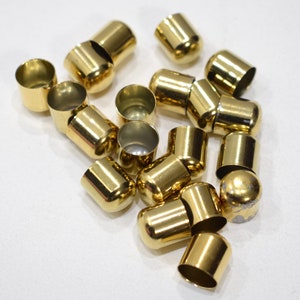 Beads Gold Metal Bead Caps 12mm