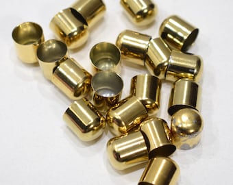 Beads Gold Metal Bead Caps 12mm