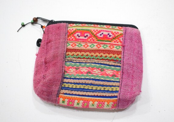 Purses Miao Hill Tribe Embroidered Assorted Coin … - image 5