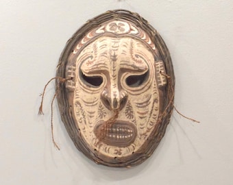 Papua New Guinea Mask Tambanum Big Mouth Spirit Mask East Sepik River