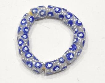 African Krobo Glass Bead Bracelet Ghana West Africa