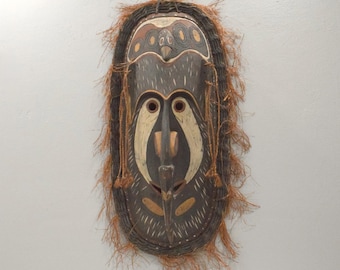 Papua New Guinea Mask Tambanum Big Mouth Spirit Mask East Sepik River