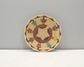 African Basket Botswana Natural Colors South Africa Woven Palm Food Basket