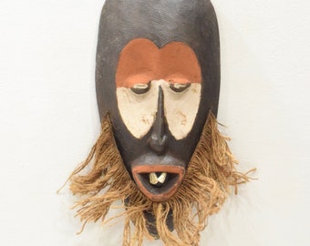 African Mask Malindi Warega Zaire Cows Teeth Malindi Mask