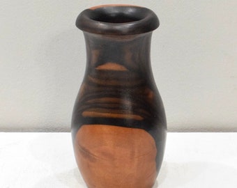 Kamagong Wood Vase Carved  Philippines