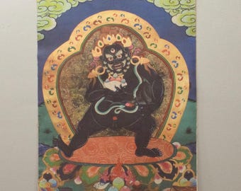Tibetan Thangka Print Painting Buddhist Deity