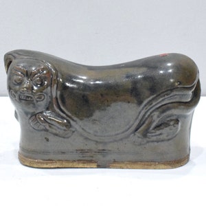 Chinese Antique Porcelain Cat Pillow Head Rest