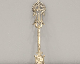 African Silver Coptic Cross Scepter Ethiopia