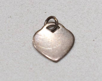 Beads Sterling Silver Heart Bead Charm Pendant 22mm