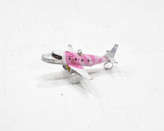 Boeing Jet Upcycled Toy Tin Jet Plane