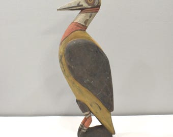 Papua New Guinea Sabut Bird Wood Statue Latmul