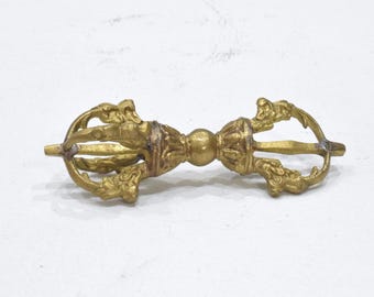 Dorje Brass Nepal Tibet Enlightment Protection Dorje