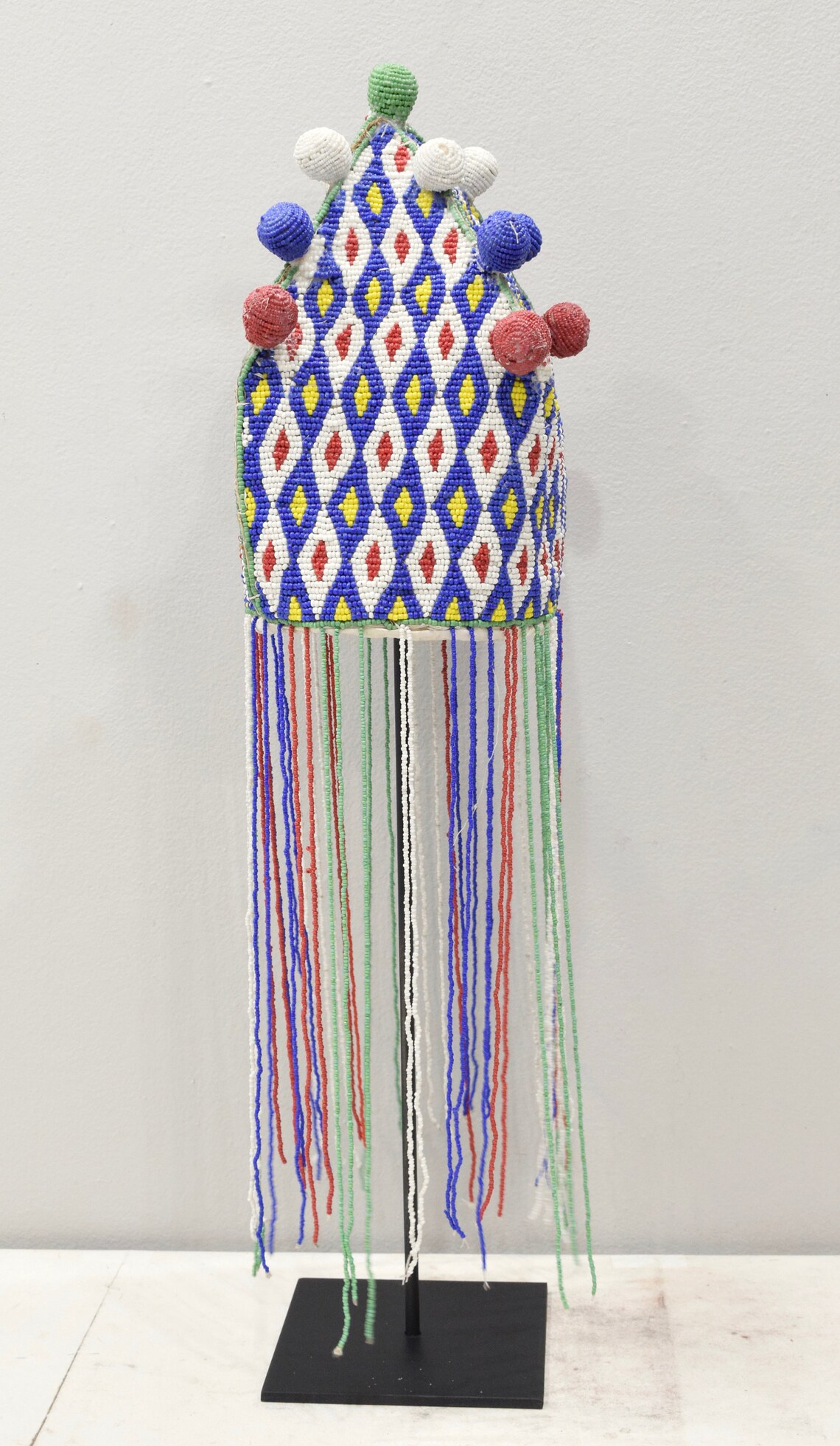 African Yoruba Beaded Crown Beaded Nigeria Beaded Yoruba Crown Etsy