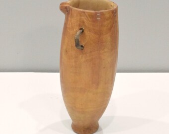 African Wood Pokot Old Milk Water Pitcher Kenya