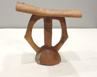 African Pokot Tribe Wood Headrest