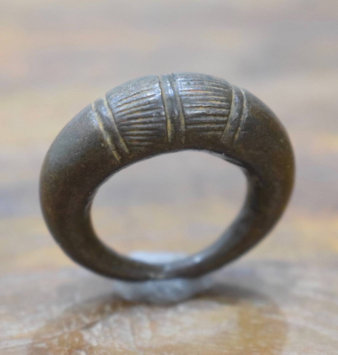 Ring African Cast Bronze Ring Ghana Etsy
