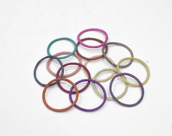 African Bracelet Bangle Raffia Woven Colorful Bracelet