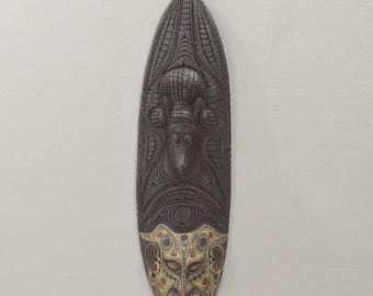 Papua New Guinea Mask Tambanum Big Mouth Spirit Mask East Sepik River