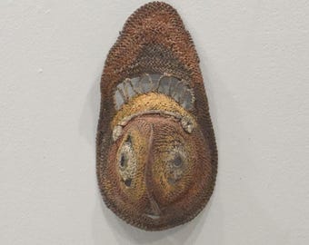 Mask Papua New Guinea Woven Fiber Yam Mask