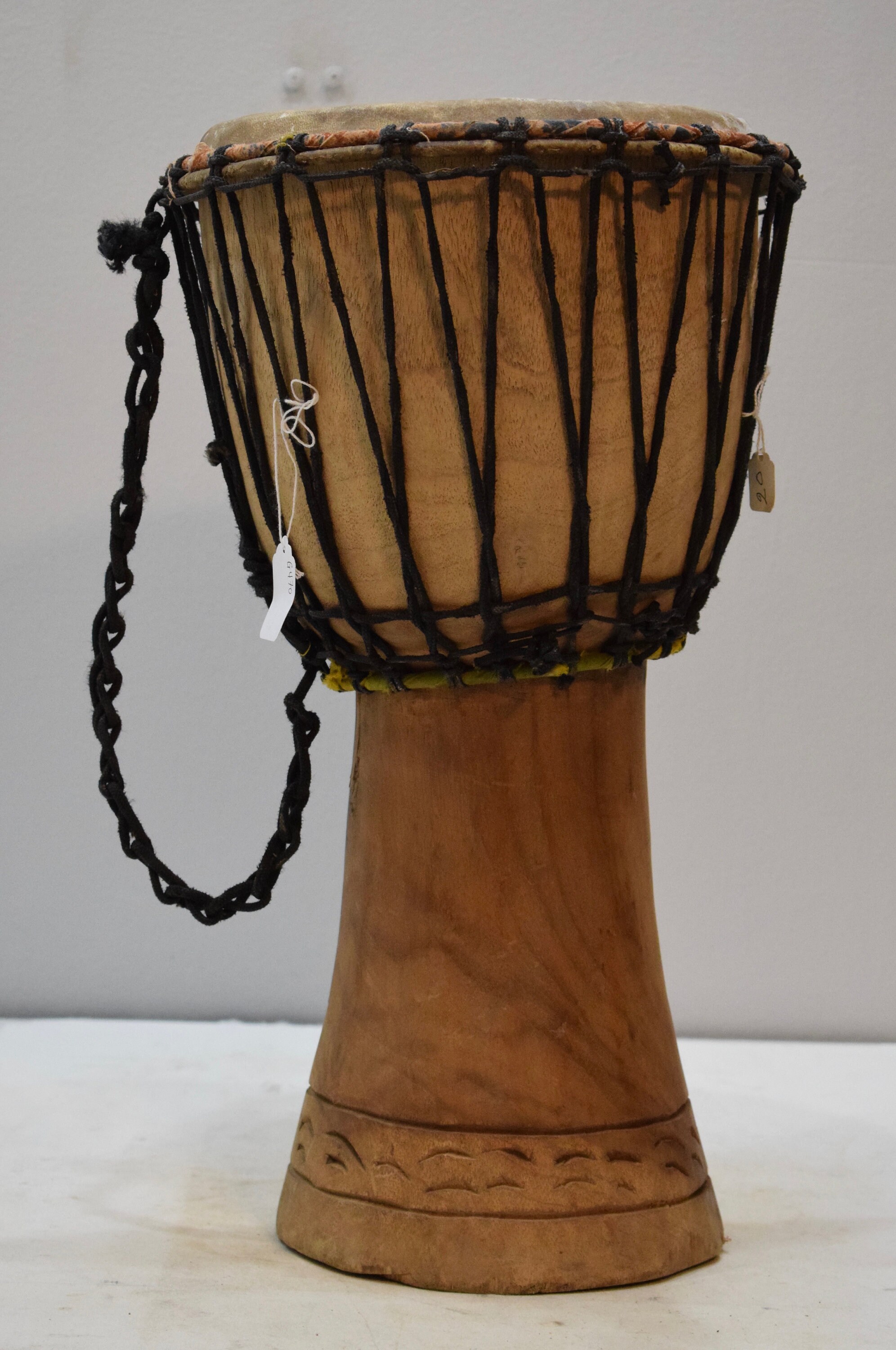 African Drum Djembe Wood West Africa Handmade Musical Vintage Community Celebration Dancing