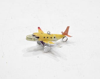 Boeing Jet Upcycled Toy Tin Jet Plane