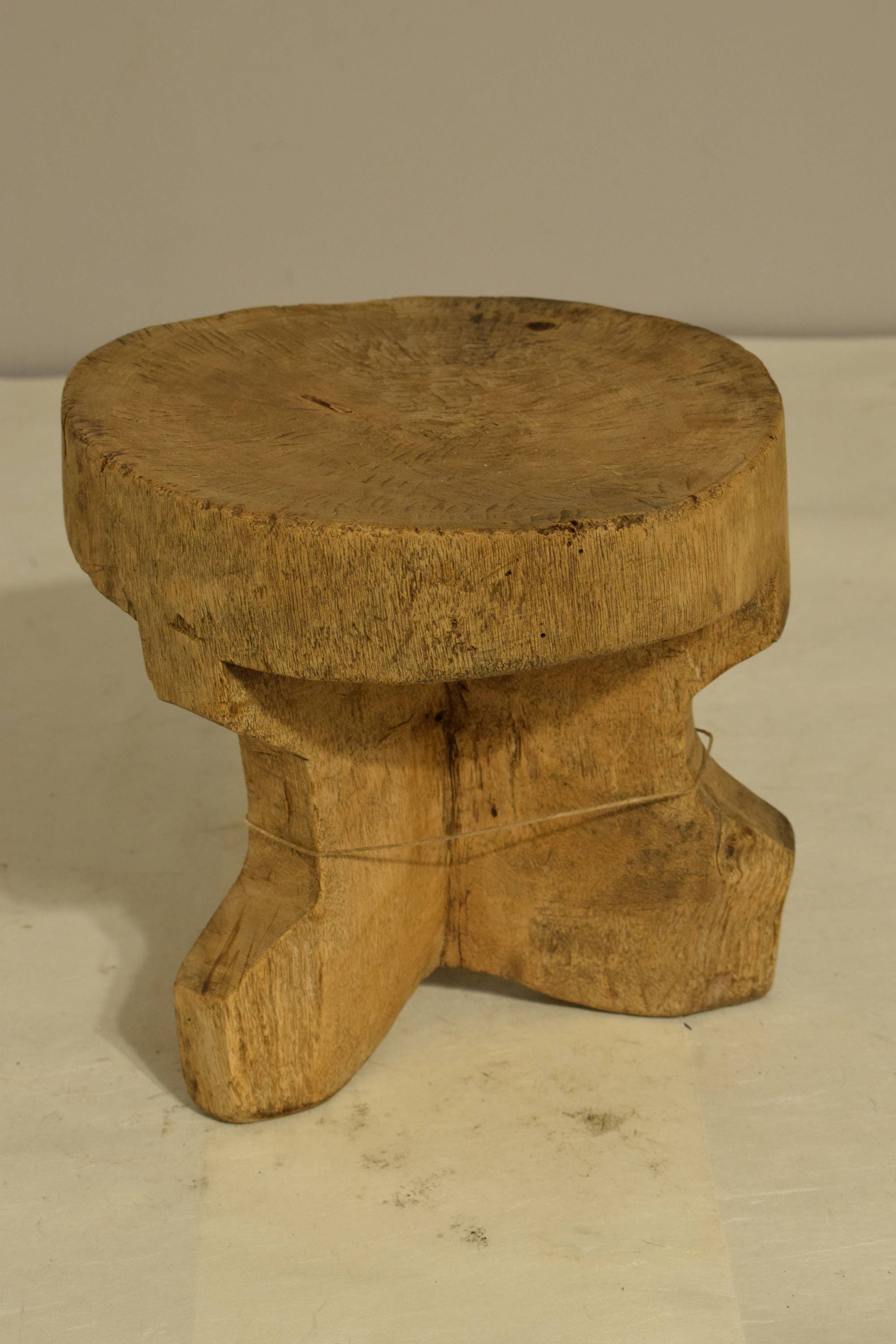 African Kamba Stool Wood Kenya Handmade Home Status Prestige Elders