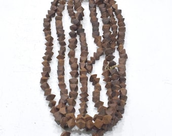 African Herero Wood Scented Necklace 86"