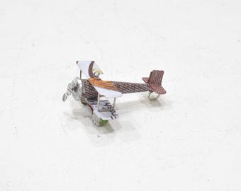 Bi Plane Upcycled Toy Tin Bi Plane