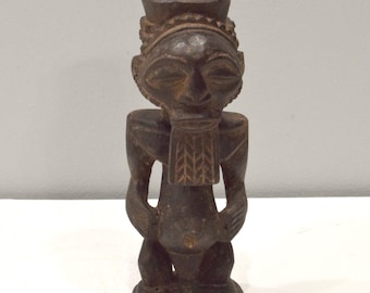 African Statue Luba Hemba Tribe Carved Wood Statue Congo