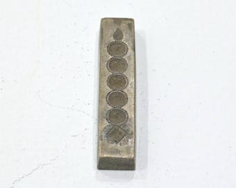 Stamp Die Mold Vintage Bronze Detailed Kuchi Jewelry