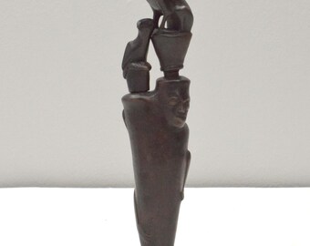 Indonesian Betel Nut Chopper Wood Case and Container Lombok Tribe