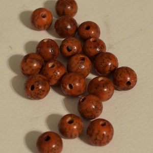 Beads Orange Betel Nut Philippine 10mm Beads