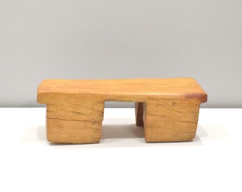 African Stool Lobi Wood Vintage Stool Burkina Faso