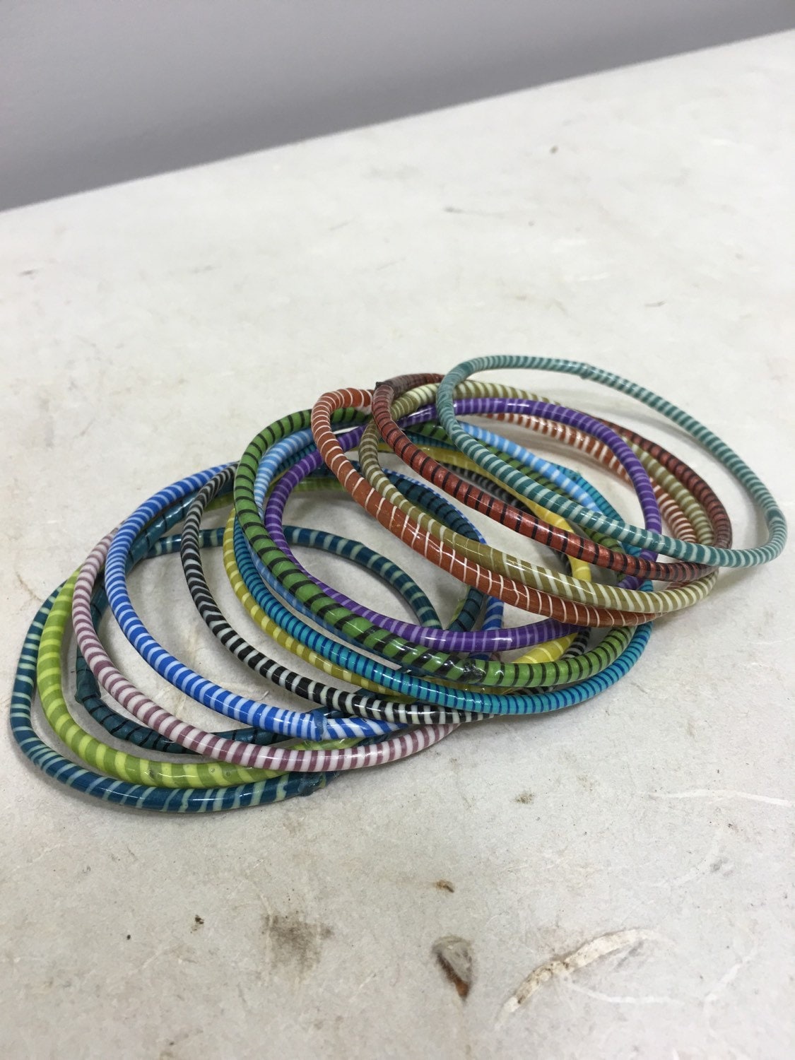 Zulu bangle, Turquoise, Telephone wire, South Africa - AS'ART - A sense of  craft