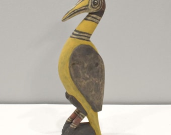 Papua New Guinea Sabut Bird Wood Statue Latmul