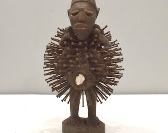 African Nail Fetish Songye Tribe Congo