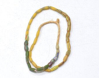 African Stripped Watermelon Beads Ghana