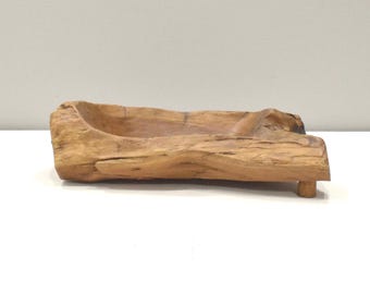 Teak Wood Bowl Hand Carved Thailand Teak Wood Bowl