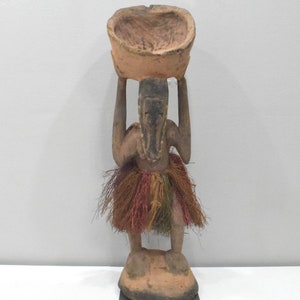 Papua New Guinea Statue Human Animal Croc Figure Latmul Tribe