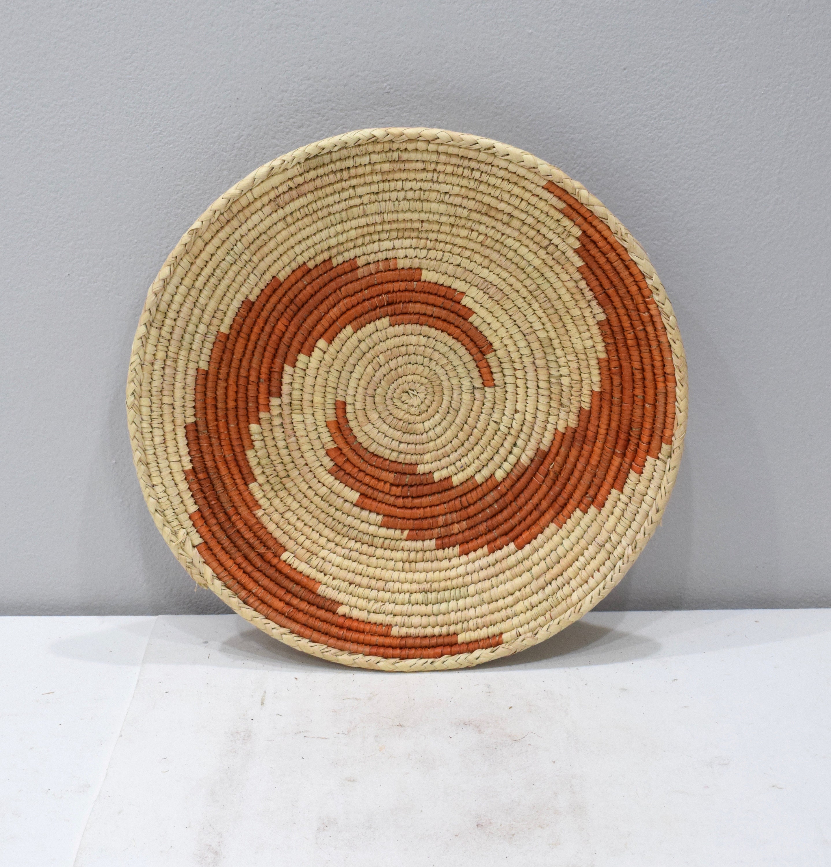 African Basket Botswana Natural Colors South Africa Woven Palm Food Basket