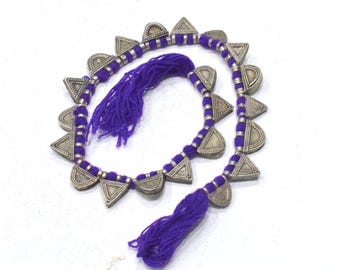 Ethiopian Silver Telsum Prayer Pendant Strand