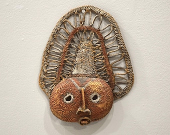 Mask Papua New Guinea Woven Fiber Yam Mask