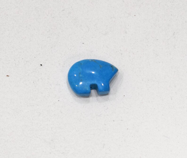 Beads Turquoise Bear Fetish Beads 18mm